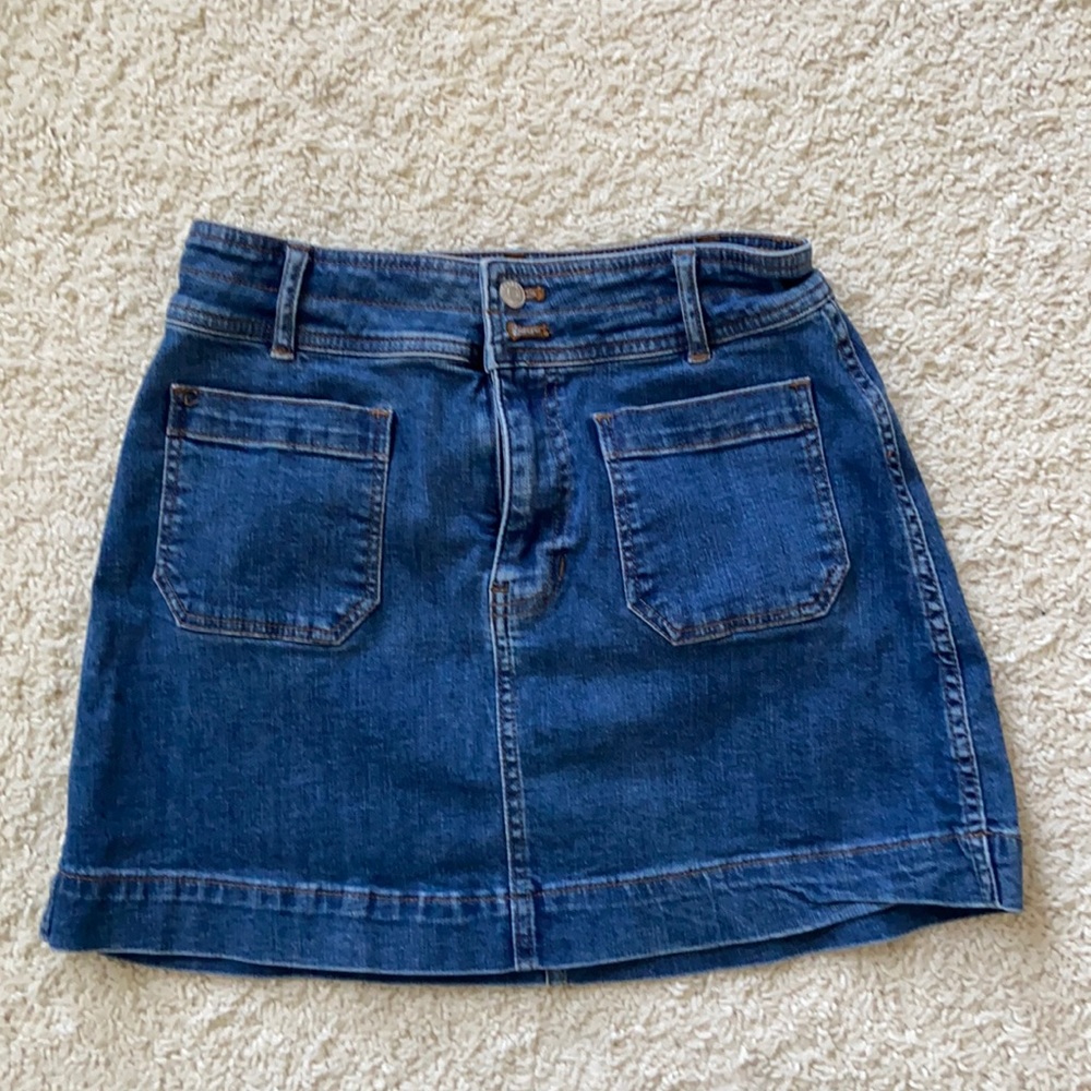 Madewell denim skirt